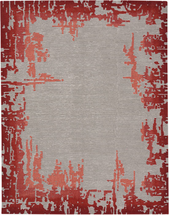 Nourison Symmetry Beige 79 X 99 Area Rug 805-114843 Image 0