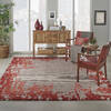 Nourison Symmetry Beige 79 X 99 Area Rug 805-114843 Thumb 3