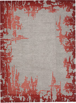 Nourison Symmetry Beige Rectangle 8x11 ft Polyester Carpet 114844