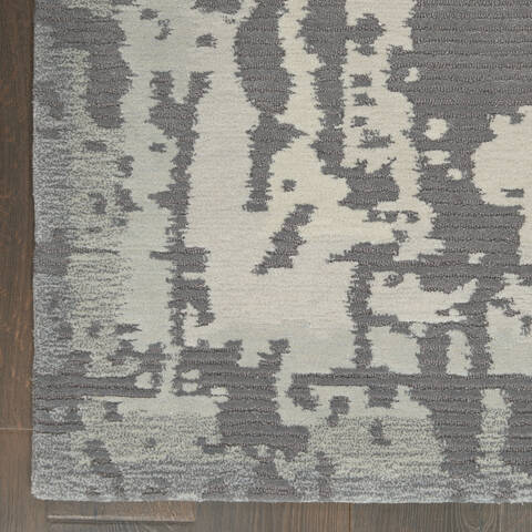 Nourison Symmetry Grey 86 X 116 Area Rug 805-114846 Image 1