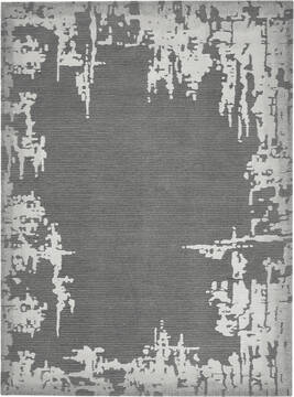 Nourison Symmetry Grey Rectangle 8x11 ft Polyester Carpet 114846