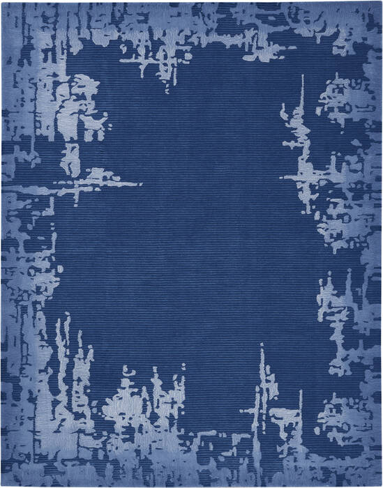 Nourison Symmetry Blue 79 X 99 Area Rug 805-114847 Image 0