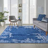 Nourison Symmetry Blue 79 X 99 Area Rug  805-114847 Thumb 3