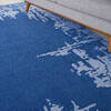 Nourison Symmetry Blue 79 X 99 Area Rug 805-114847 Thumb 4
