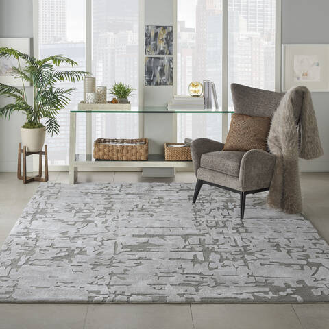 Nourison Symmetry Beige 86 X 116 Area Rug 805-114852 Image 3