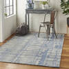 Nourison Symmetry Blue 53 X 79 Area Rug 805-114854 Thumb 5
