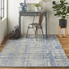 Nourison Symmetry Blue 39 X 59 Area Rug 805-114856 Thumb 3