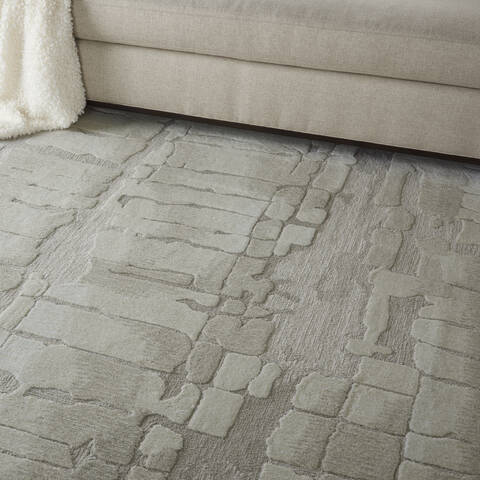 Nourison Symmetry Beige 86 X 116 Area Rug 805-114860 Image 4