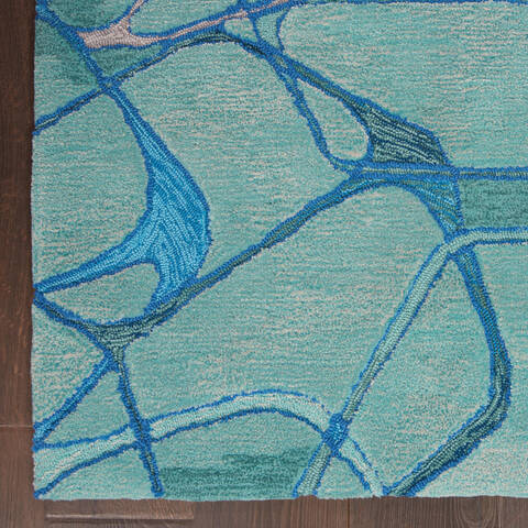 Nourison Symmetry Blue 53 X 79 Area Rug 805-114861 Image 1