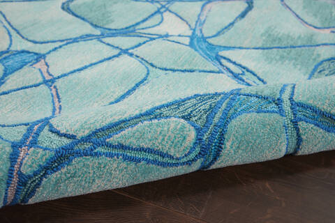 Nourison Symmetry Blue 53 X 79 Area Rug 805-114861 Image 2