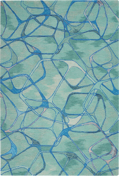 Nourison Symmetry Blue 53 X 79 Area Rug 805-114861 Image 0