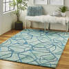 Nourison Symmetry Blue 53 X 79 Area Rug 805-114861 Thumb 5