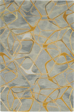 Nourison Symmetry Grey Rectangle 5x8 ft Polyester Carpet 114862