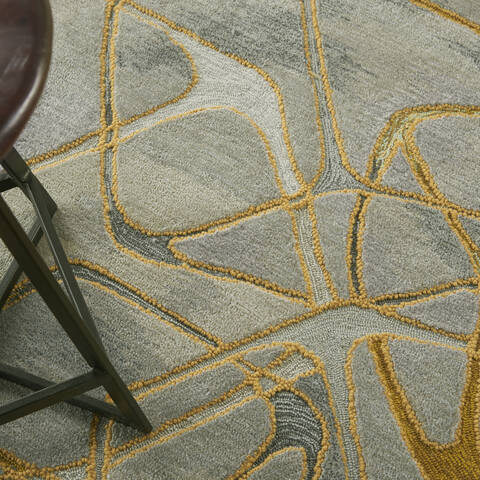 Nourison Symmetry Grey 39 X 59 Area Rug 805-114864 Image 4