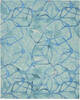 Nourison Symmetry Blue 79 X 99 Area Rug  805-114865 Thumb 0