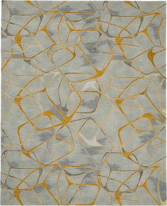 Nourison Symmetry Grey 79 X 99 Area Rug 805-114867 Image 0