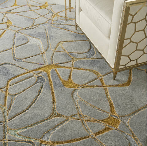 Nourison Symmetry Grey 86 X 116 Area Rug 805-114868 Image 4