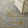 Nourison Symmetry Grey 86 X 116 Area Rug 805-114868 Thumb 4