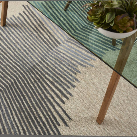 Nourison Symmetry Beige 39 X 59 Area Rug 805-114870 Image 4