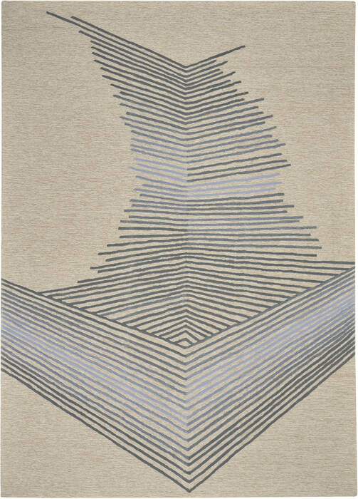 Nourison Symmetry Beige 86 X 116 Area Rug 805-114872 Image 0