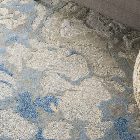 Nourison Symmetry Blue 53 X 79 Area Rug 805-114873 Image 4