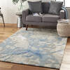 Nourison Symmetry Blue 53 X 79 Area Rug  805-114873 Thumb 5