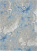 Nourison Symmetry Blue 86 X 116 Area Rug 805-114876 Thumb 0