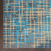 Nourison Symmetry Blue 53 X 79 Area Rug  805-114877 Thumb 1