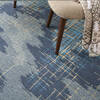 Nourison Symmetry Blue 53 X 79 Area Rug  805-114877 Thumb 4