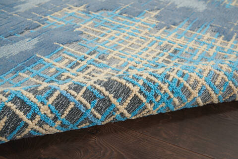Nourison Symmetry Blue 86 X 116 Area Rug 805-114880 Image 2