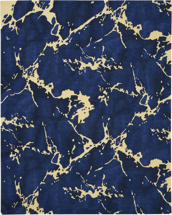 Nourison Symmetry Blue 79 X 99 Area Rug 805-114883 Image 0