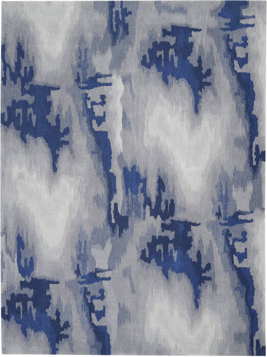 Nourison Symmetry Grey 86 X 116 Area Rug 805-114887 Image 0