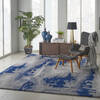 Nourison Symmetry Grey 86 X 116 Area Rug 805-114887 Thumb 5