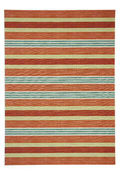 Nourison Sun N' Shade Orange Rectangle 10x13 ft Polyester Carpet 114907
