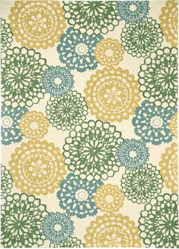 Nourison Sun N' Shade Beige Rectangle 10x13 ft Polyester Carpet 114913