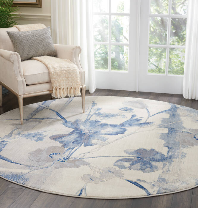 Nourison Somerset Beige Round 79 X 79 Area Rug 805-114927 Image 3
