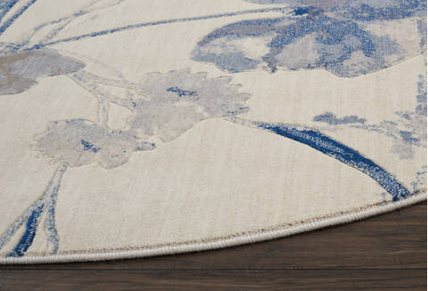 Nourison Somerset Beige Round 79 X 79 Area Rug 805-114927 Image 5