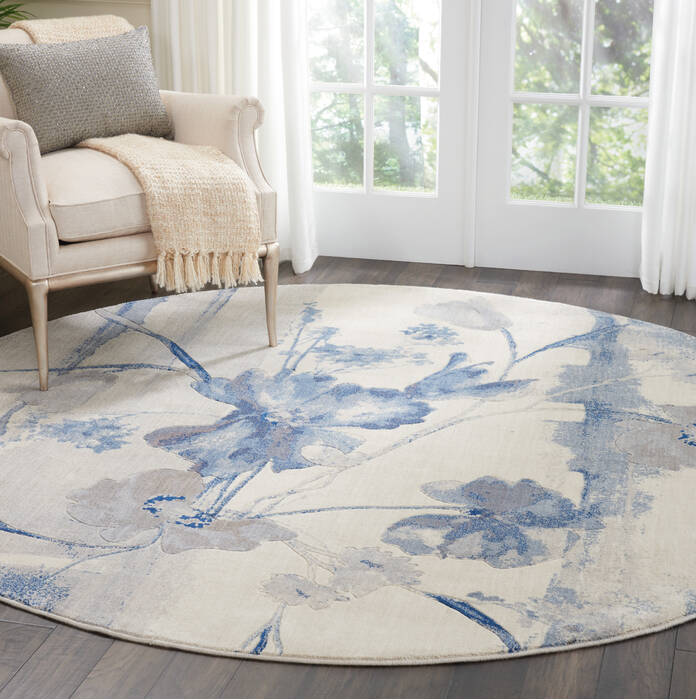 Nourison Somerset Beige Round 79 X 79 Area Rug 805-114927 Image 6
