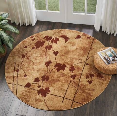 Nourison Somerset Brown Round 56 X 56 Area Rug 805-114932 Image 3