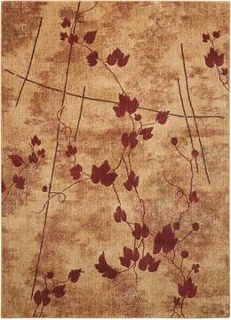 Nourison Somerset Brown Rectangle 5x7 ft Polyester Carpet 114933