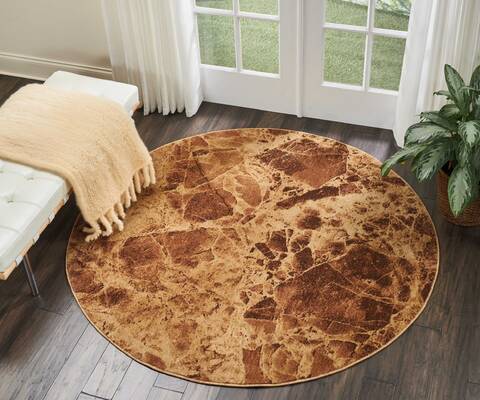 Nourison Somerset Brown Round 56 X 56 Area Rug 805-114945 Image 3