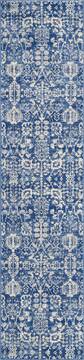 Nourison Somerset Blue Runner 10 to 12 ft Polyester Carpet 114948