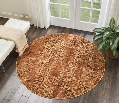Nourison Somerset Brown Round 56 X 56 Area Rug 805-114952 Image 3