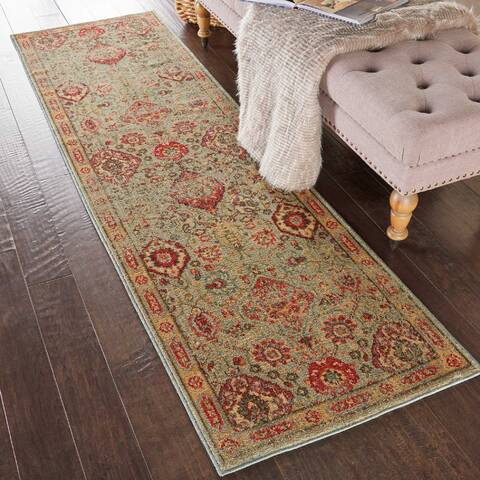 Nourison Somerset Green Runner 20 X 59 Area Rug 805-114959 Image 3