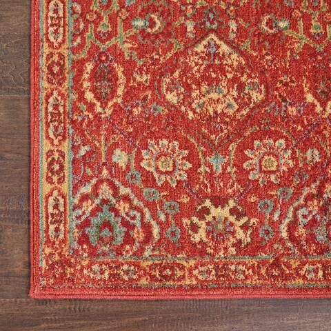 Nourison Somerset Red Runner 23 X 80 Area Rug 805-114960 Image 1
