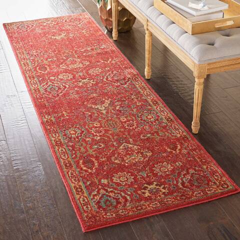Nourison Somerset Red Runner 23 X 80 Area Rug 805-114960 Image 3