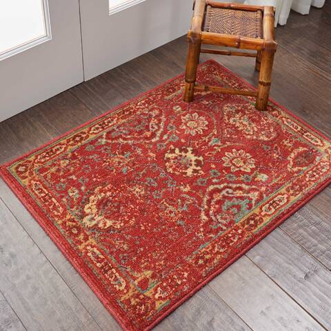 Nourison Somerset Red 20 X 29 Area Rug 805-114962 Image 3
