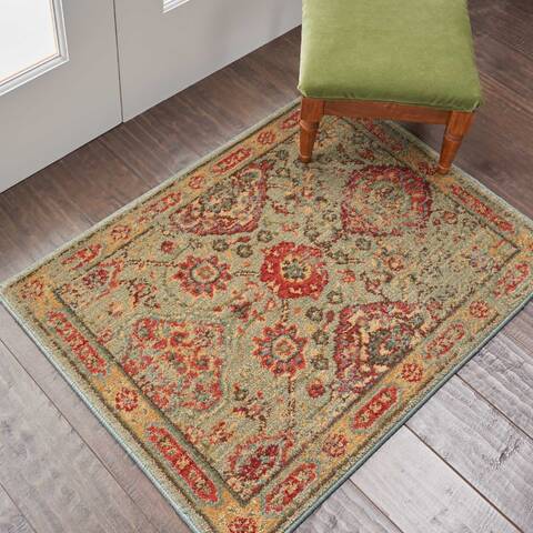 Nourison Somerset Green 20 X 29 Area Rug 805-114963 Image 4