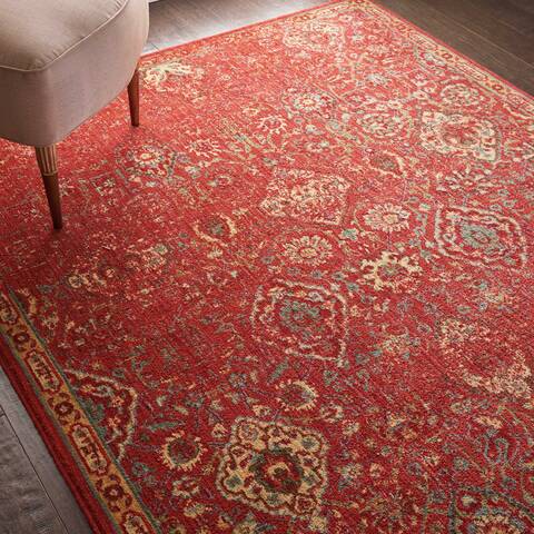 Nourison Somerset Red 53 X 75 Area Rug 805-114966 Image 3