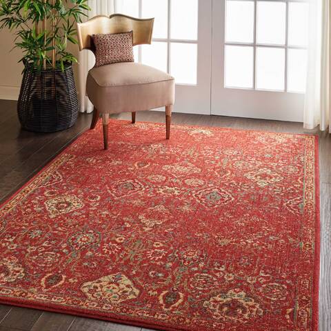 Nourison Somerset Red 53 X 75 Area Rug 805-114966 Image 5